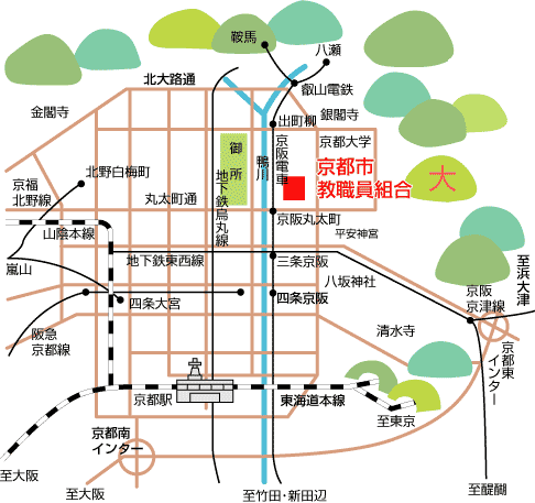 京都市春日上通川端東入ル京都教育文化センター西側